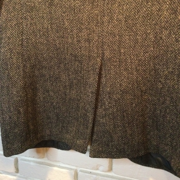 VTG Harris Tweed Wool Blazer Mens 40L Gray Herringbone 2-Button Sport Coat Retro - Picture 5 of 10